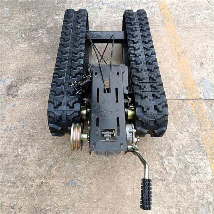 小型液压履带底盘钢制底盘运输车搬运橡胶履带底盘