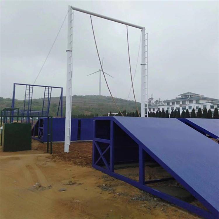 本溪巡警110米障碍器材 空中软网 爬绳爬杆7米