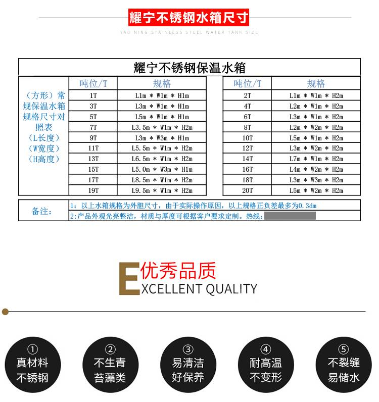 不锈钢水箱报价单格式图片