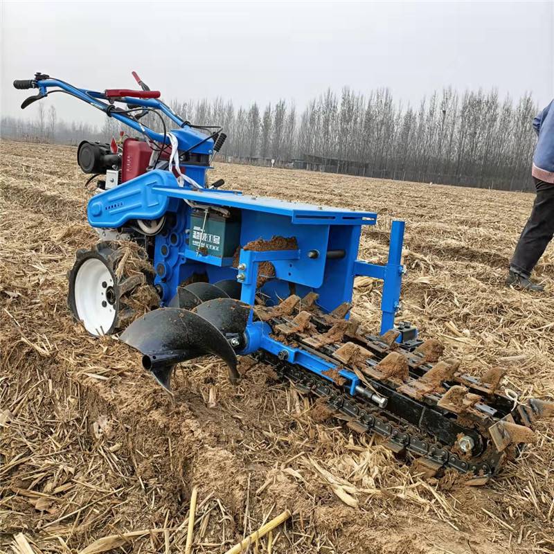 启航埋光缆挖沟机农用工程开槽机埋管路面开沟机