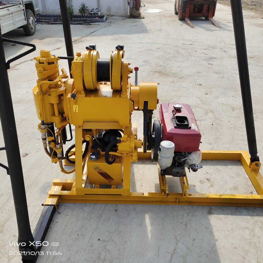 60米液压钻机轻便岩石取芯钻机野外地质勘察钻机