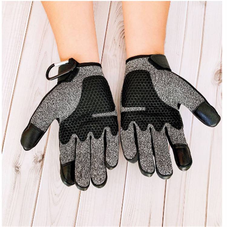 凯夫拉防刺碳纤维硬壳训练手套铁骑手套5级战训防割手套