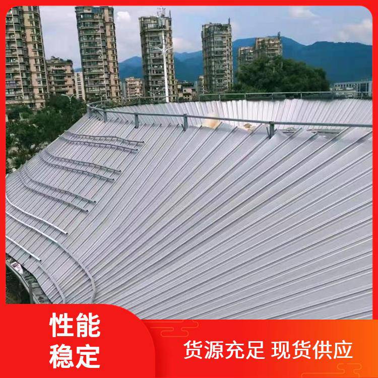 3004材质65-430铝镁锰屋面压型板节点图 直立锁边 PVDF涂层