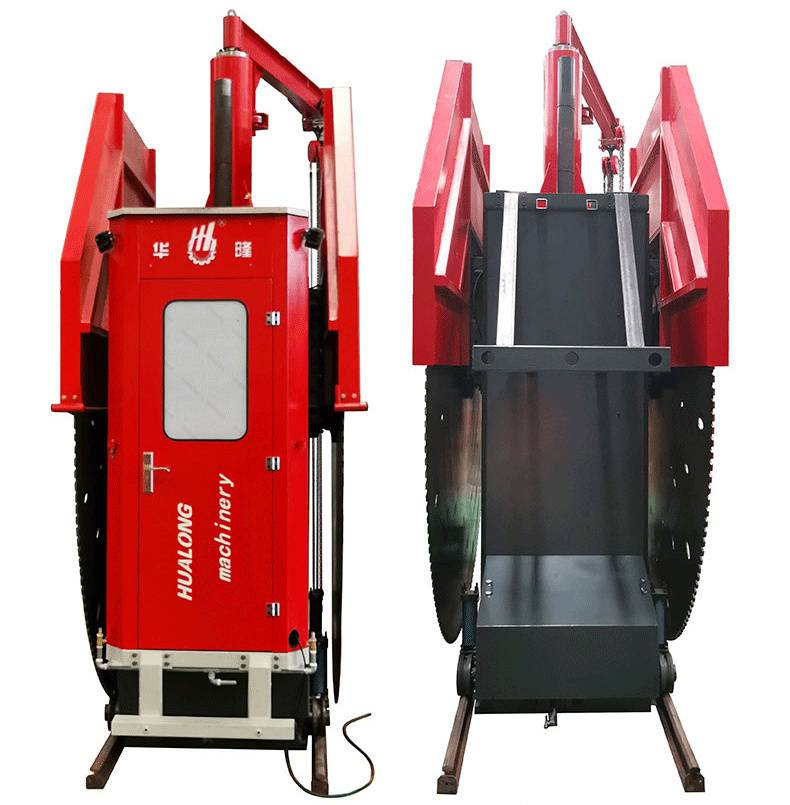 矿山锯采石场大型轨道双刀圆盘锯石机数控开山石材切割机