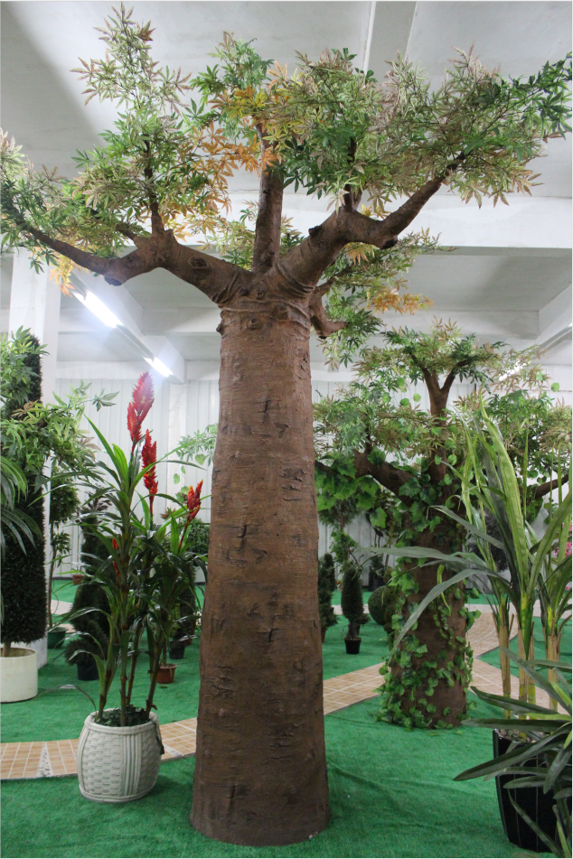 西安仿真树生产厂家仿真猴面包树人造玻璃钢面包树室外大型景观装饰树