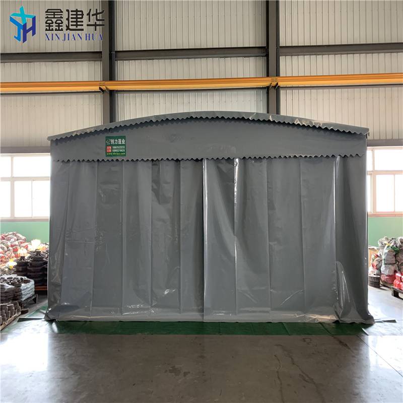 伸缩帆布固定棚 移动式雨棚 天津西青 防拆
