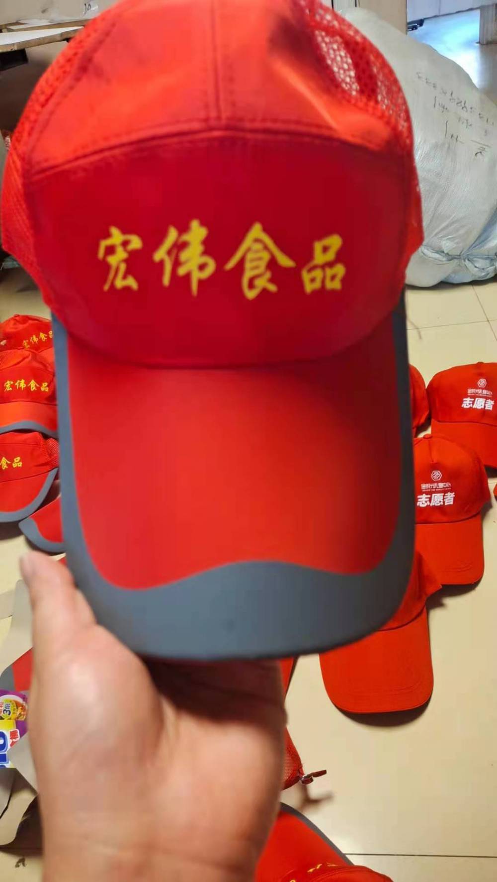 兰州团体帽订制印字志愿者帽子定做兰州学生小黄帽订制