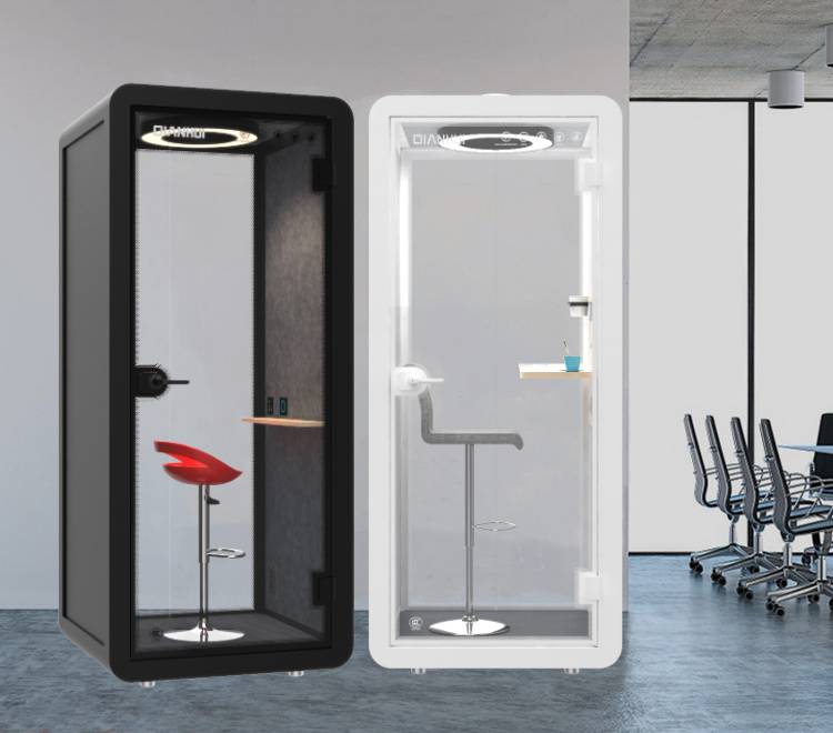 电话亭隔音房可拆卸移动家用录音直播间玻璃隔音室静音舱