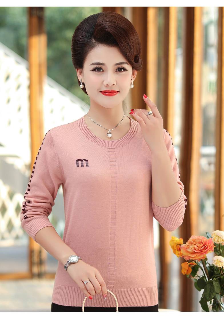 水貂绒毛衣女式针织衫流行热卖网红服装批发秋冬圆领男士针织衫