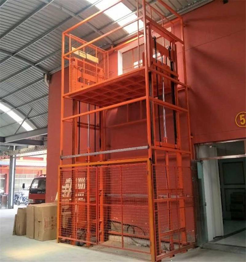 浙江杭州航天牌壁挂式链条升降货梯大吨位电动升降平台升降平稳