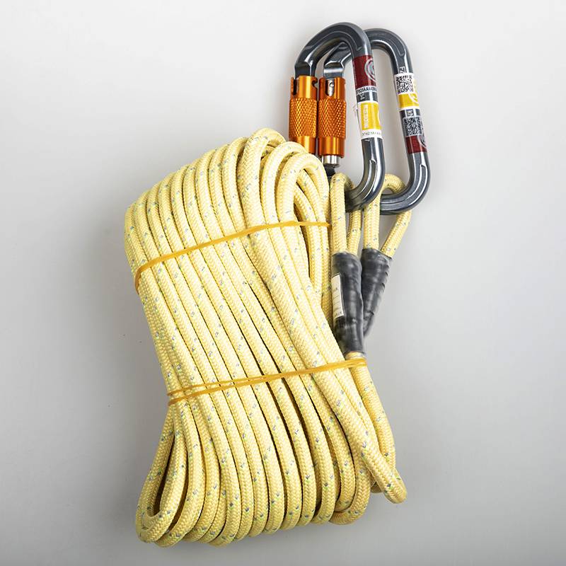 蛟龙牌75mm自救安全绳套装消防员腰包应急逃生夜光凯夫拉绳索