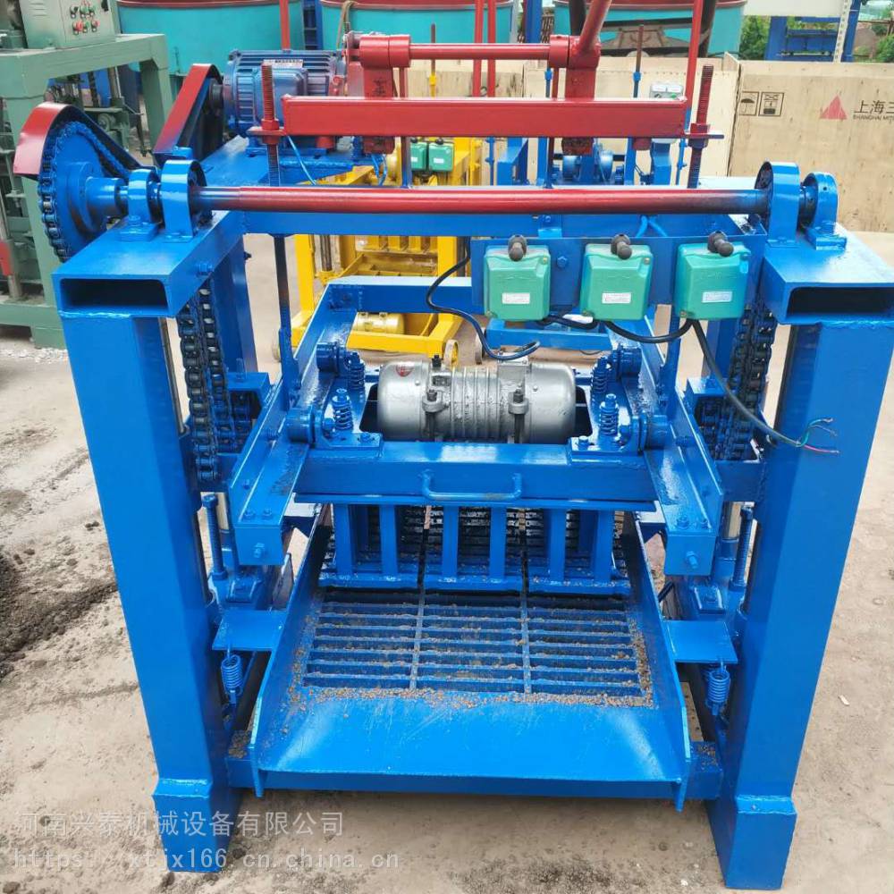 兴泰小型半自动水泥垫块砖机建筑工地用水泥支撑长条