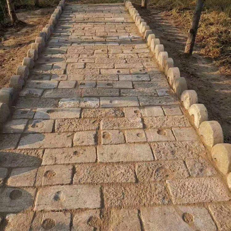 【广场石板材芝麻灰荔枝面 步行街地铺石材 美观大气】价格_厂家 - 中