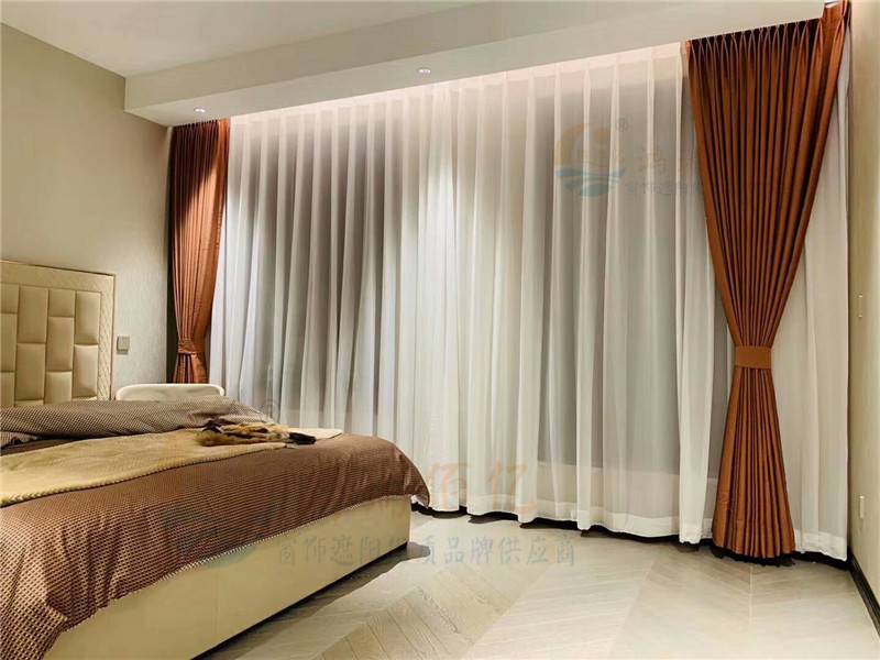 智能窗帘酒店智能窗帘自动开合帘酒店智能环保窗帘