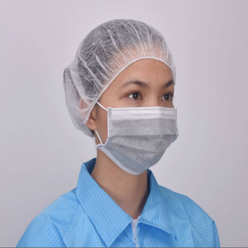 一次性头套加厚无纺布防尘透气帽子车间工作圆帽