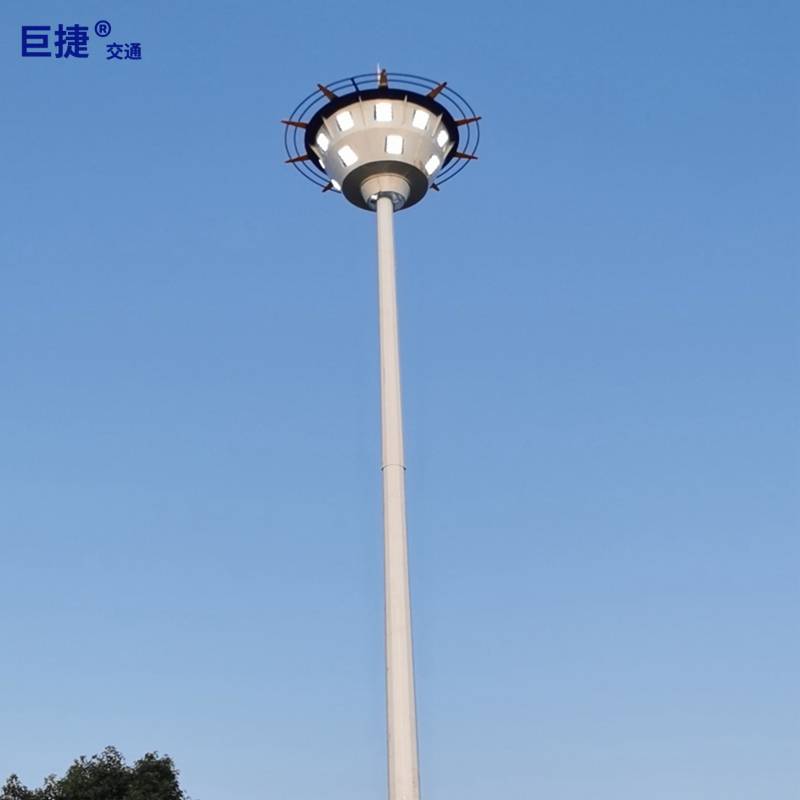 25米升降式高杆灯 16火led模组光源 飞碟造型