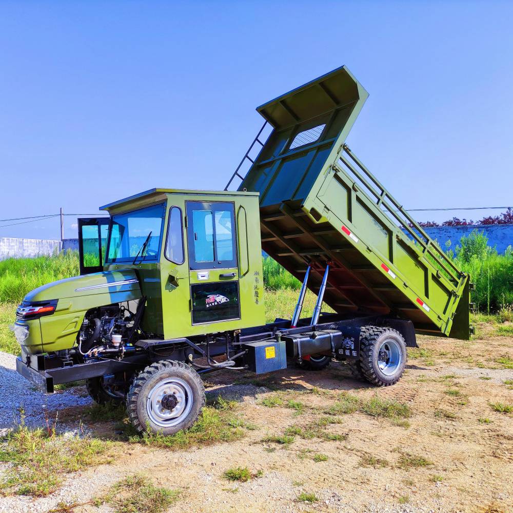 松龙圆头四驱自卸运输车四驱自卸货车现场勘查