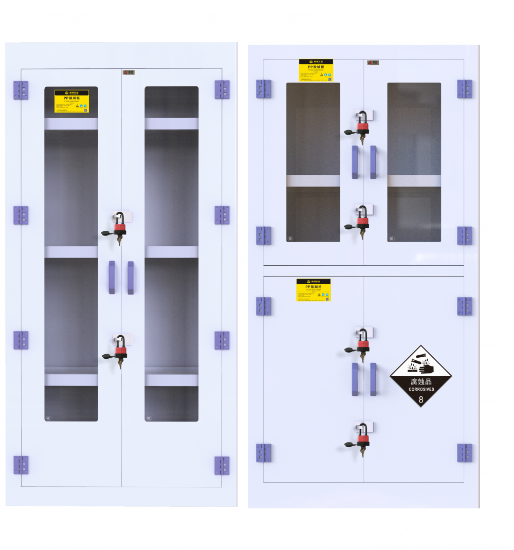 固银PP药品柜实验室器皿柜高校化学品试剂柜耐腐蚀酸碱柜