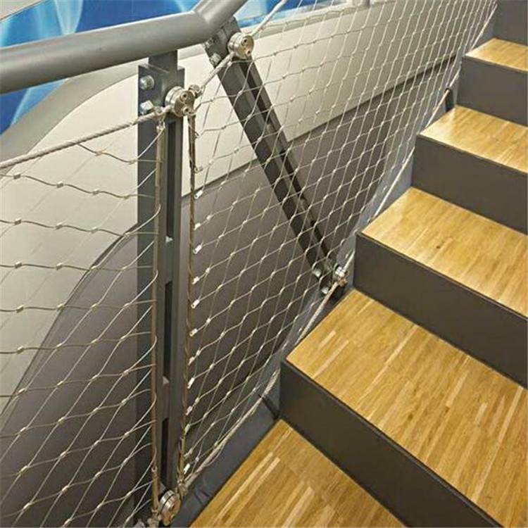 聚隆防坠落不锈钢绳网不锈钢绳楼梯防坠网