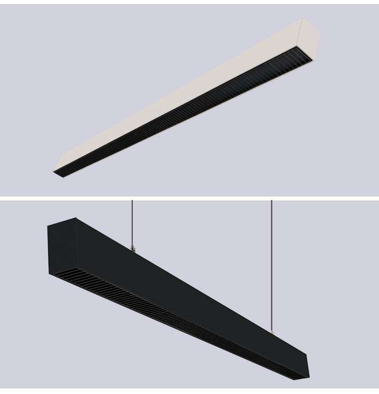 led格栅灯防眩室内工程办公吊线灯栅格罩条形灯任意拼接线条灯