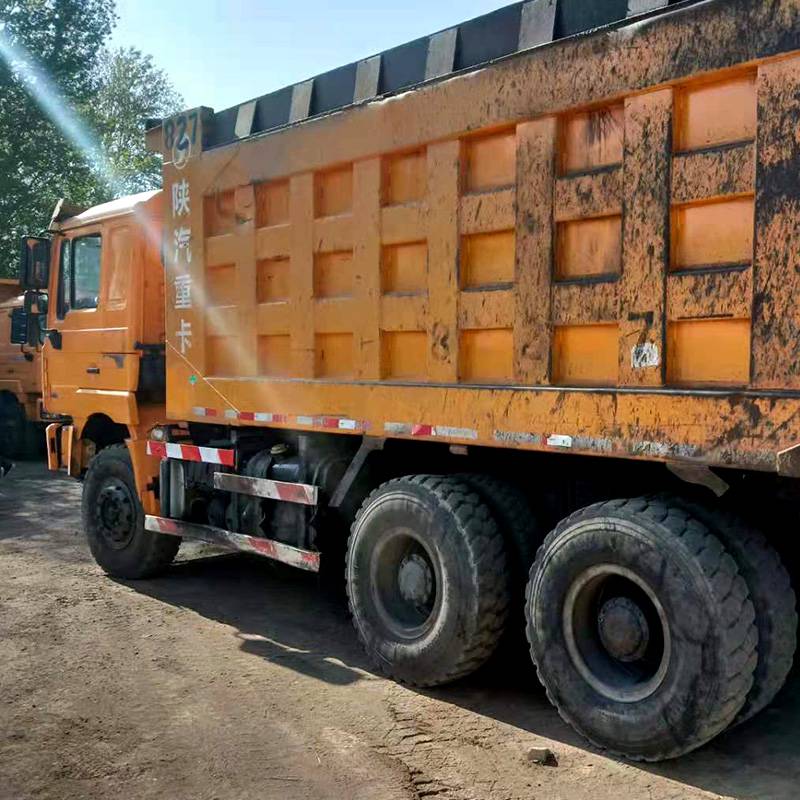 实地看车工地用后八轮德龙工程车260马力二手翻斗车转让