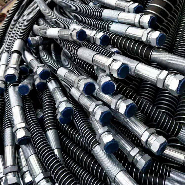 产家液压油管挖掘机高压钢丝缠绕胶管破碎锤高压胶管