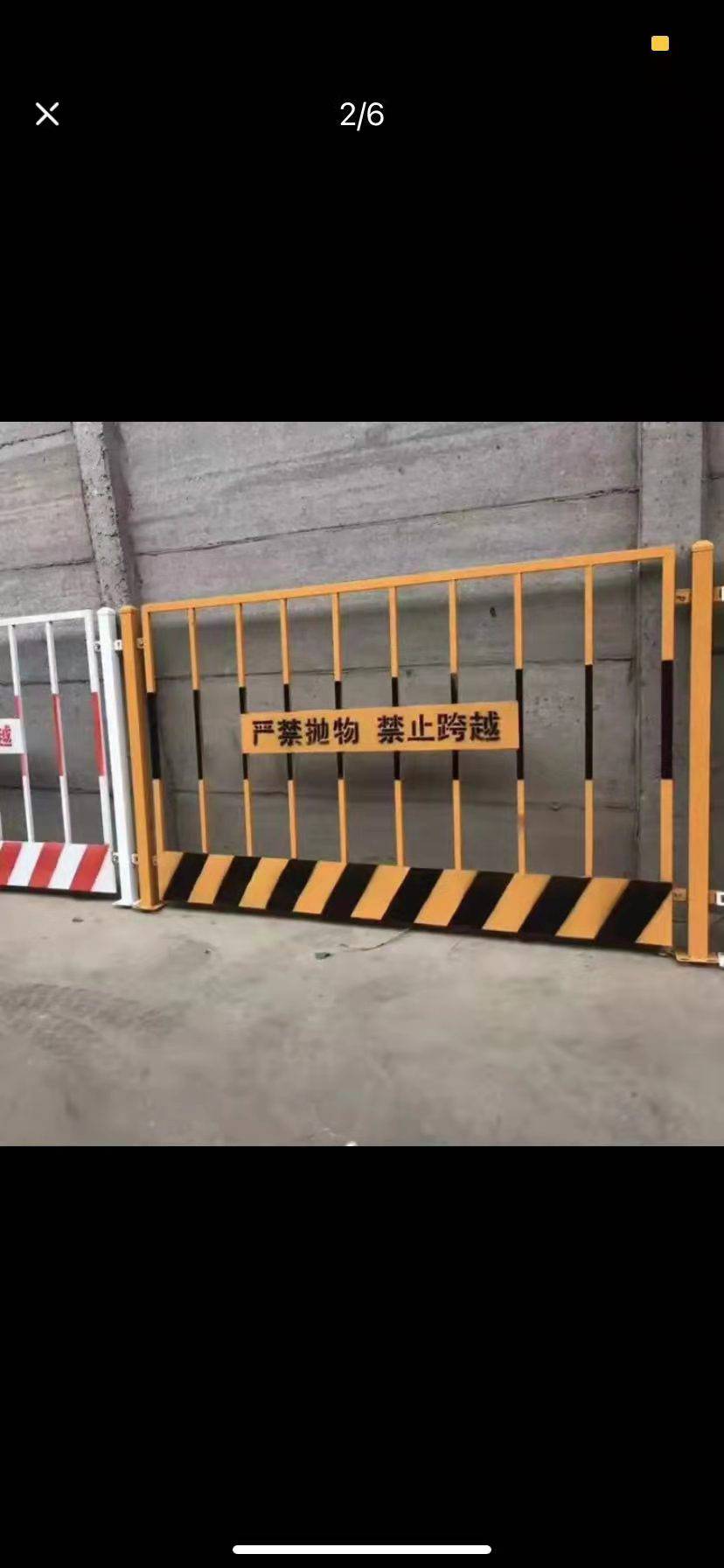 恺嵘 施工基坑标准围挡 庄河红白基坑护栏竖管 基坑锌钢管护栏围挡