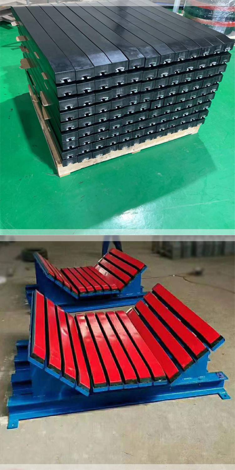 皮带机落料缓冲床800型高落差减震缓冲滑槽美奂