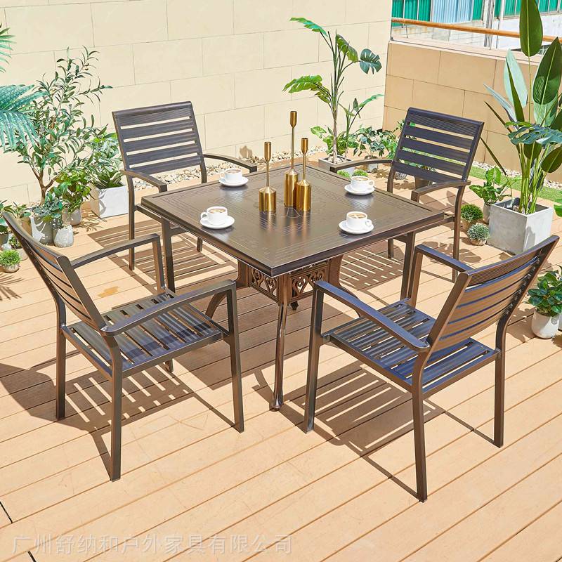 舒纳和户外家具供应防水耐用的户外桌椅酒店景区户外餐桌椅