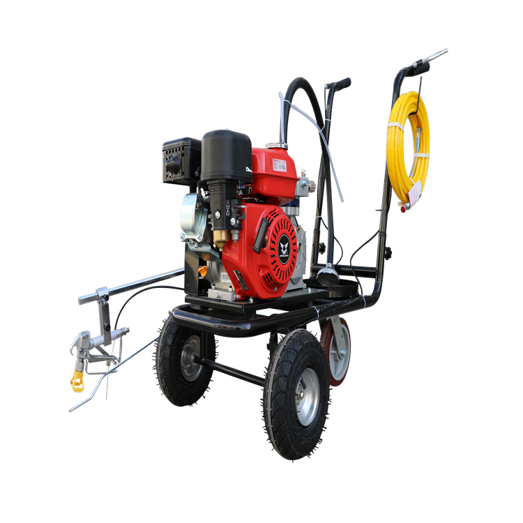 雄安新区小区道路标线划线机混凝土路面水线车