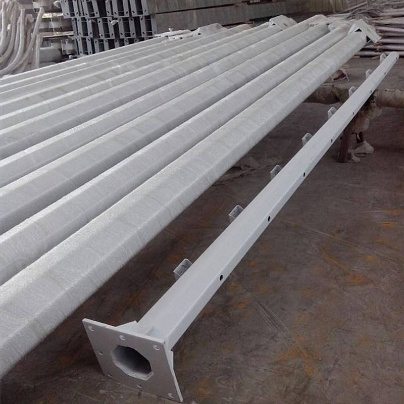 瑞欧交通标志杆下料中 八棱杆毛坯杆件 *** 大厂钢材八棱监控立杆 红