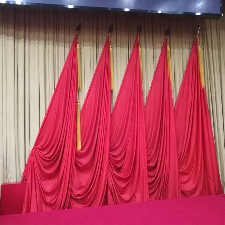 承接各大中小型会议红旗礼堂旗帜舞台旗帜红旗幕布红旗底座配件会议