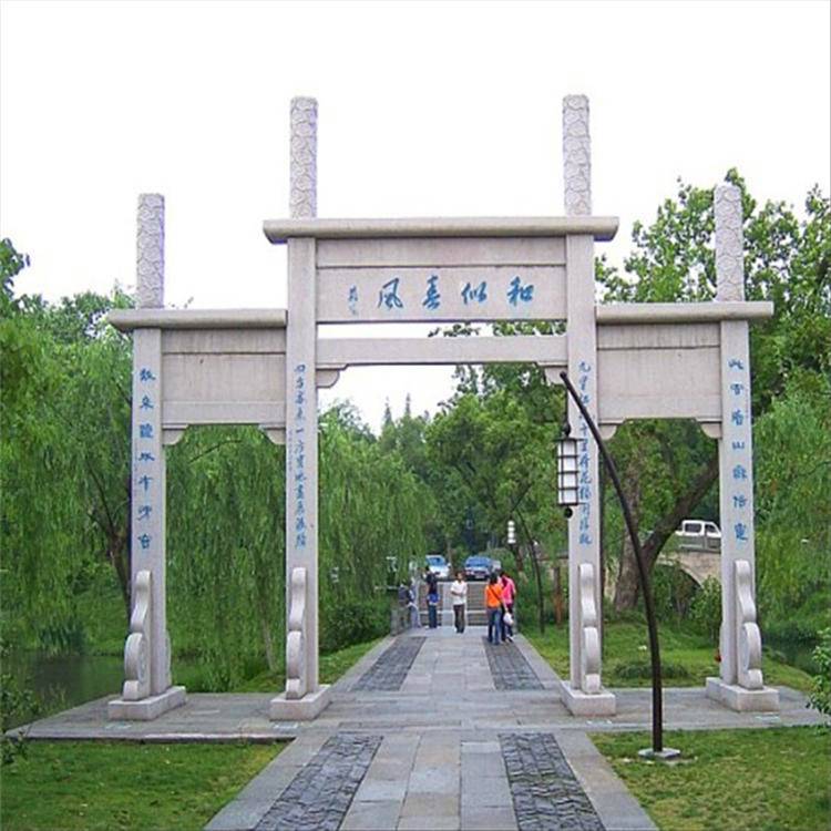 新华区 村口牌坊 古牌坊施工队 规格齐全 清秀园林