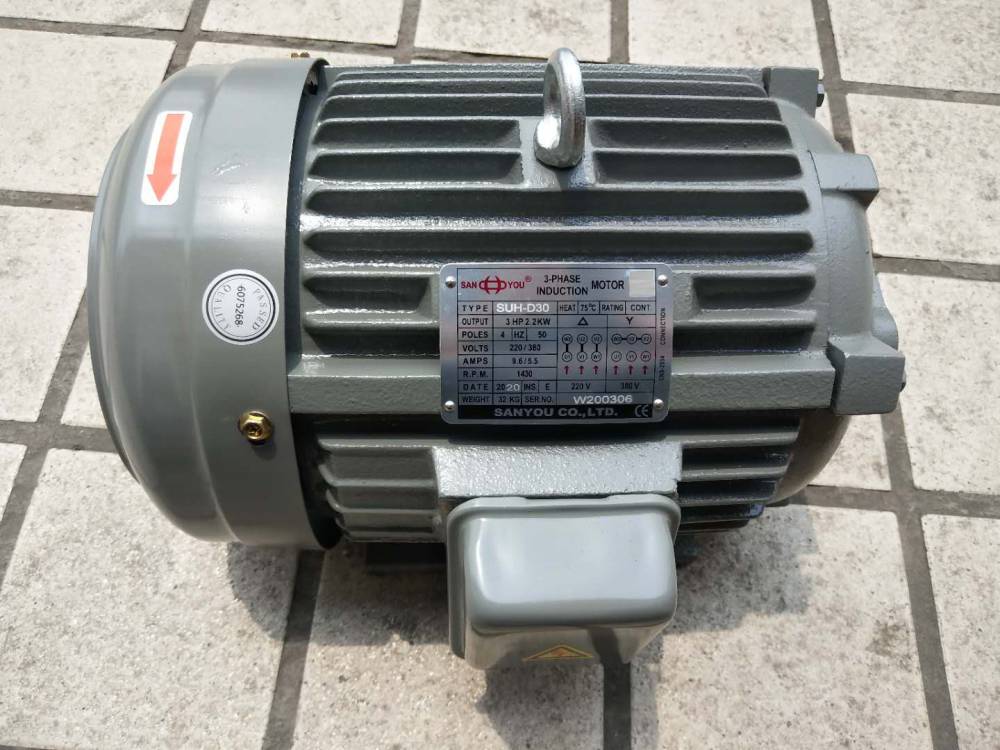 sanyou卧式液压马达油泵电机5hp37kw立式suhfa13hp22kw