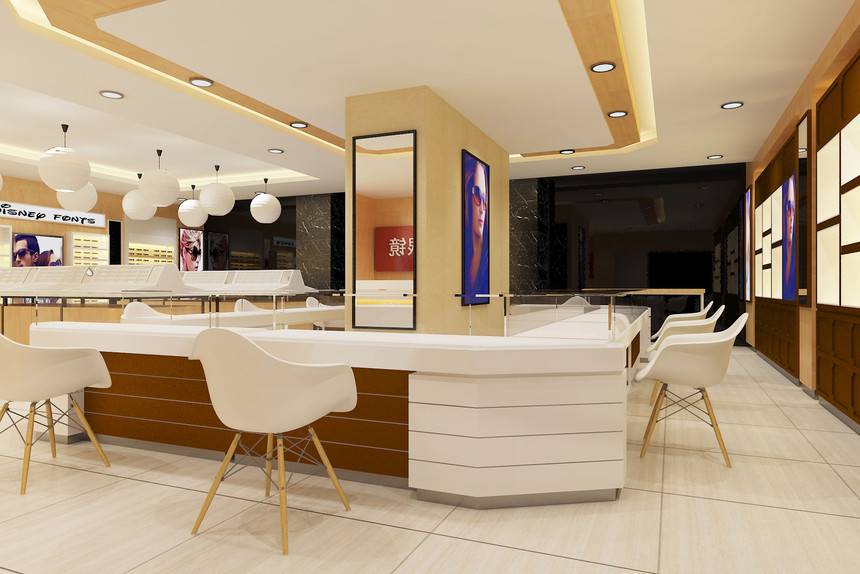 眼镜展示柜台眼镜柜子眼镜店柜台定做实木眼镜货架眼镜展柜定制