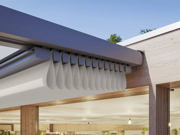 户外电动折叠天幕蓬阳光房铝合金伸缩帘上门设计安装