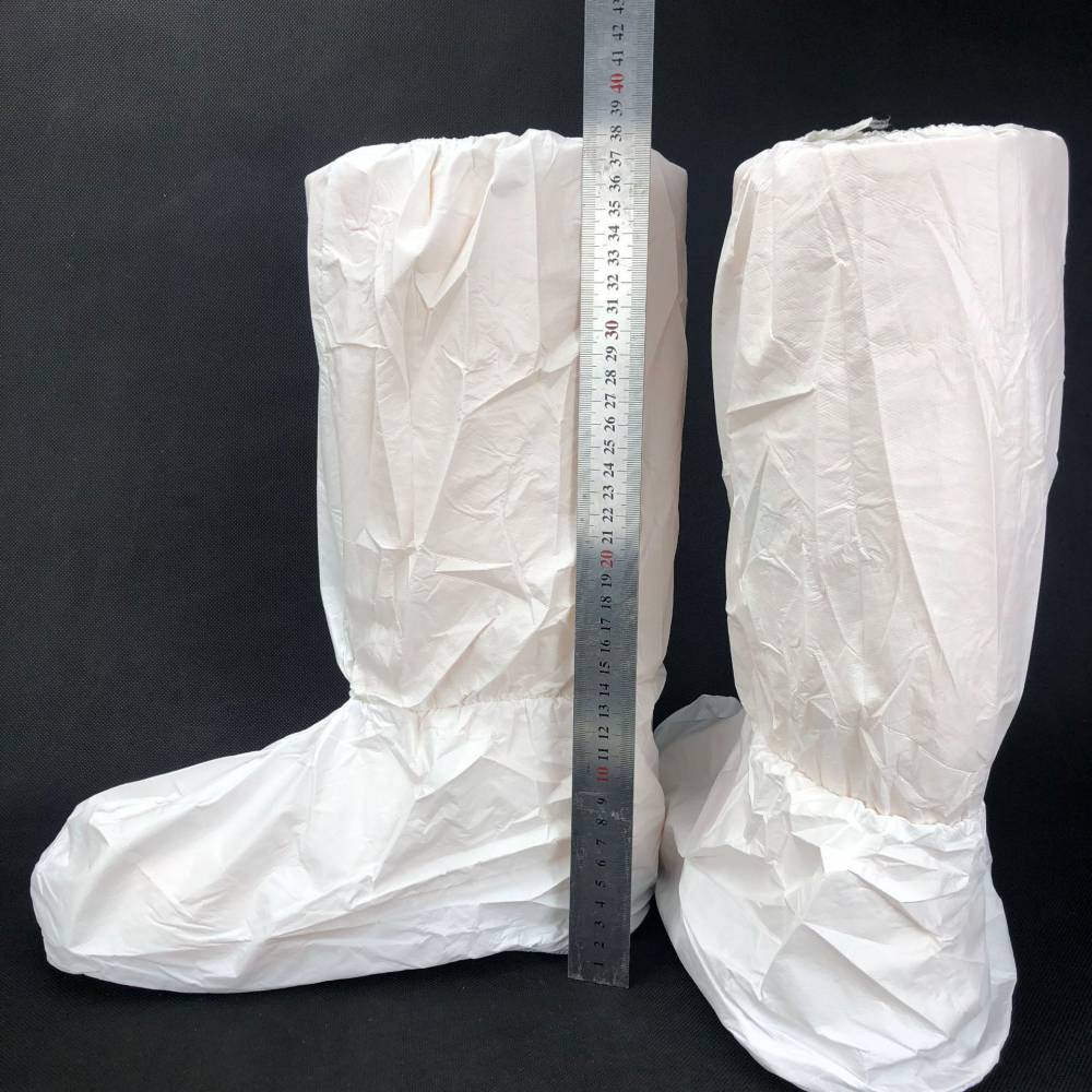 一次性隔离鞋套防护靴套pvc防滑布菱形网格防滑底防滑鞋套