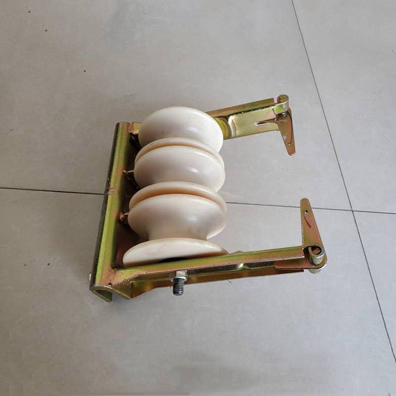 三轮朝天放线滑车电力施工线缆放线滑轮架空输电线路导线放线滑车