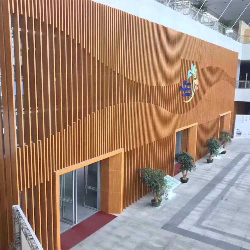 展览馆外墙装饰型材铝扁管供应商铝方通