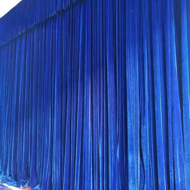 海淀电动会议幕布学校舞台幕布剧院阻燃防火金丝绒幕