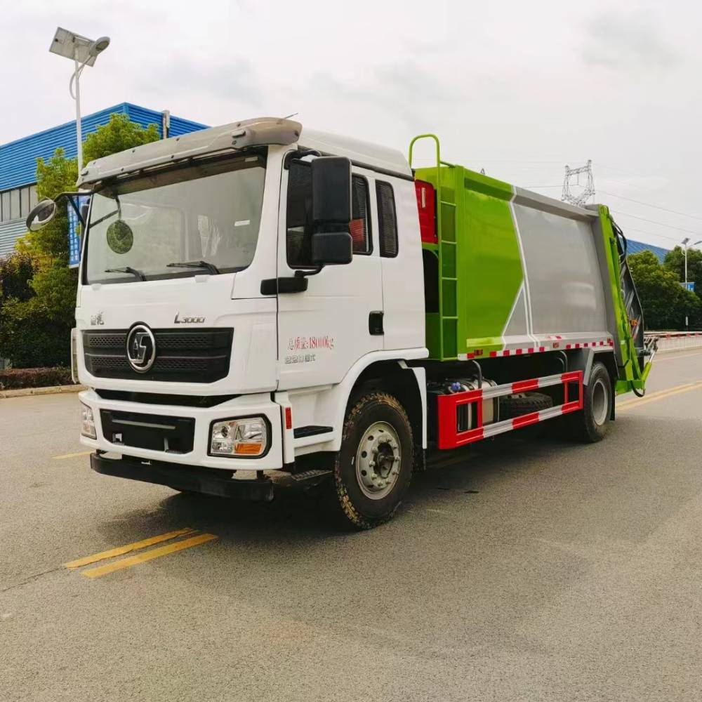 【陕汽德龙12方压缩式垃圾车 中型垃圾转运清理车 对接垃圾填埋厂】