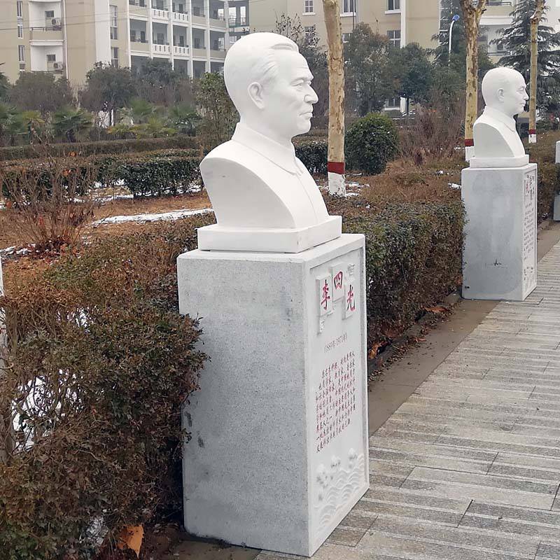 现代科学家名人伟人人物胸像半身像大理石校园带座刻字人物雕塑摆件
