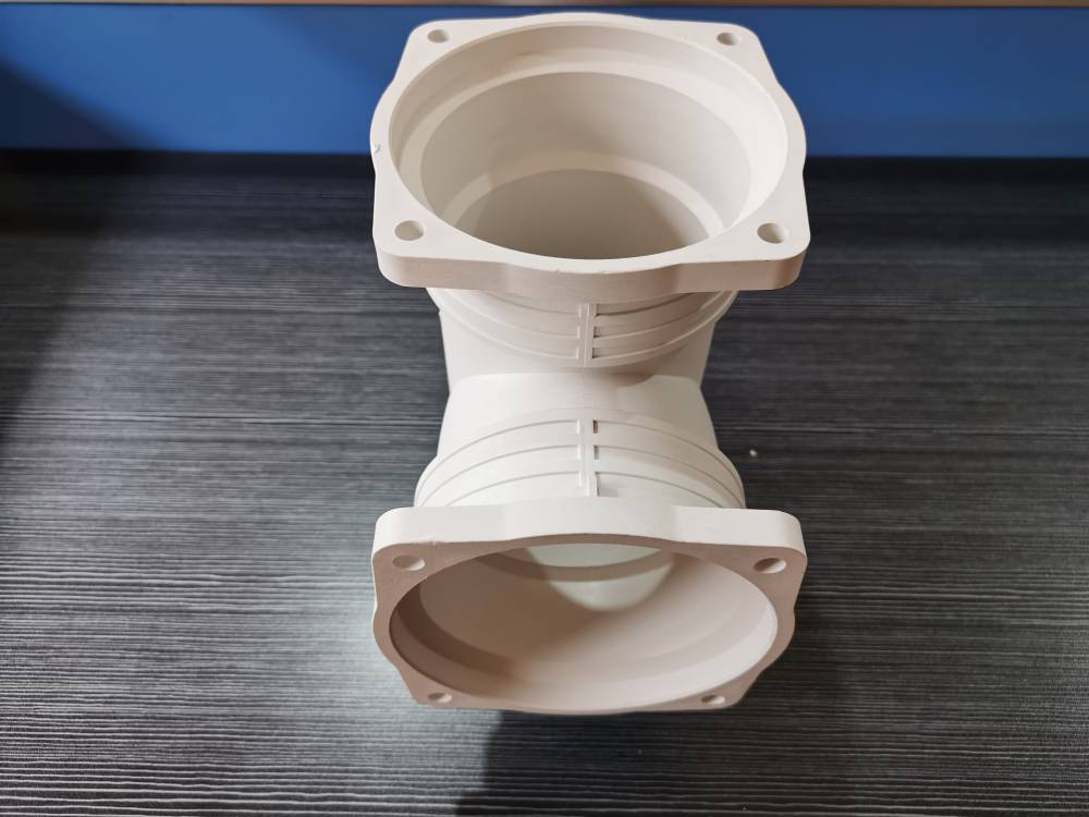 法兰式承插连接frpp管材玻纤增强聚丙烯管螺口110斜四通