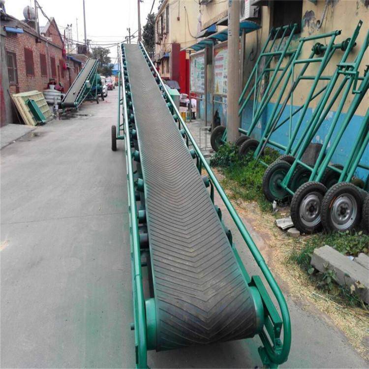 【移动皮带上料传送机 电动式皮带输送机 化肥装车】山东济南移动皮带