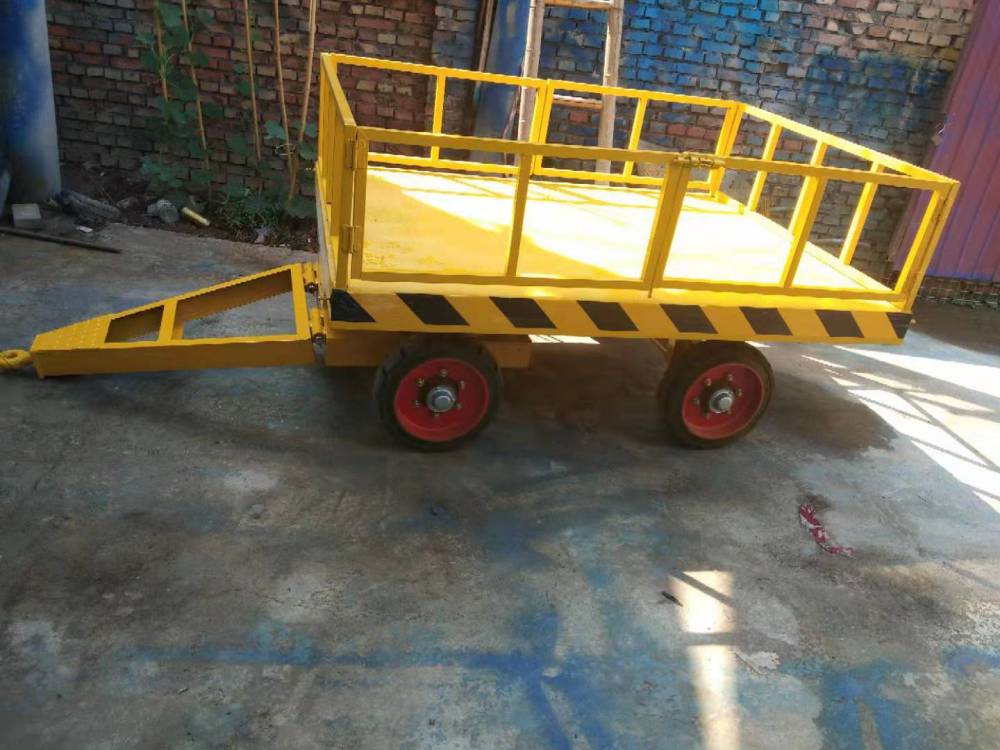 涵商液压销售牵引式平板拖车四轮平板拖车hs99四轮拖车生产厂家图片