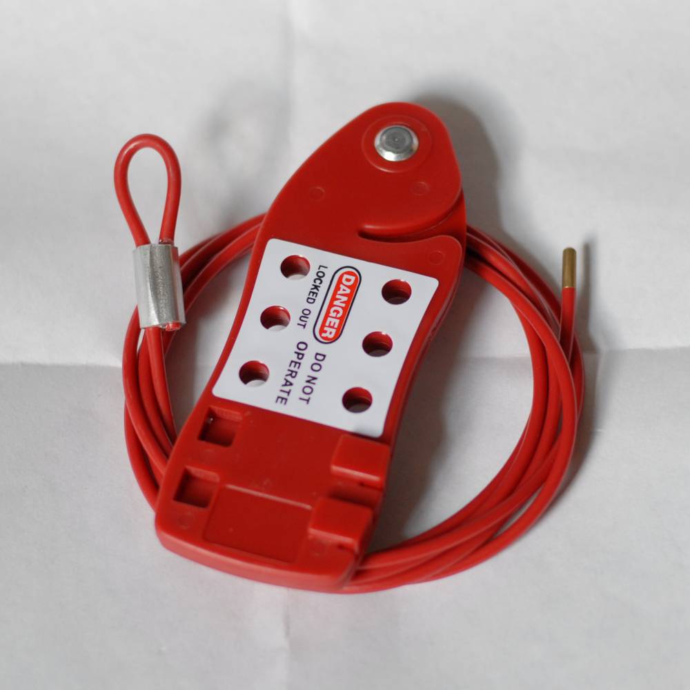 鱼形经济型钢缆绳锁工业钢缆绳安全锁具钢丝绳安全锁