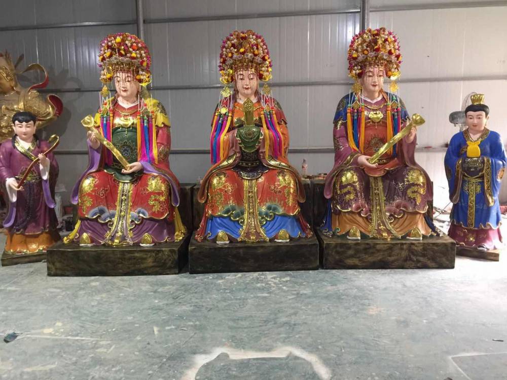 道教神像供应树脂彩绘十二老母无极老母太极老母皇极老母