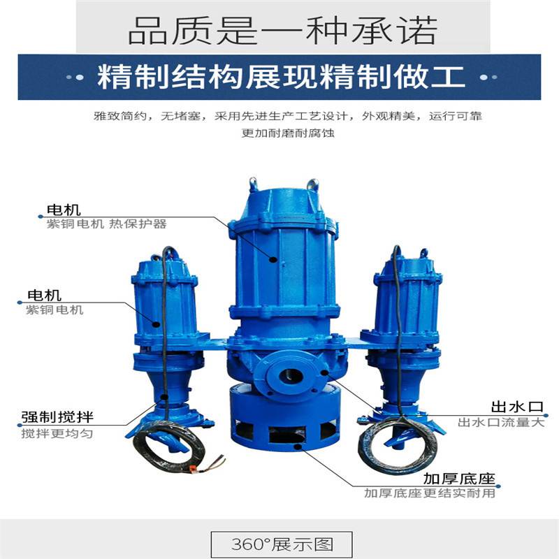 潜水渣浆泵图片万福星泵阀zjq抽沙泵