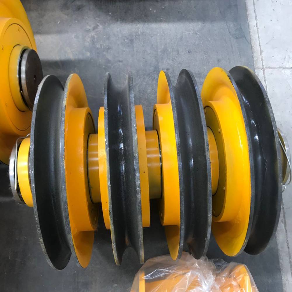 来图加工定制亚重32t灰铁滑轮组吊钩组用滑轮组起重机配件