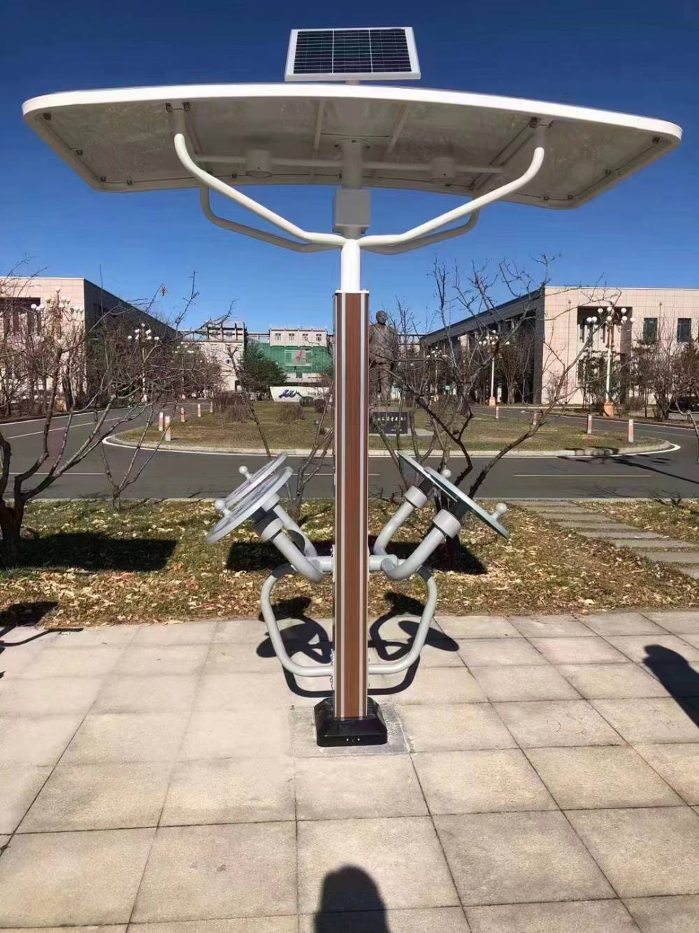 智能健身器材公园连接蓝牙听音乐运动路径户外二代漫步机